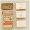Image 1 : Small box of collectible ammunition including  an old Kynoch .450 box of ammo, a partial  box of .38