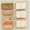 Image 1 : Small box of collectible ammunition including  an old Kynoch .450 box of ammo, a partial  box of .38