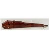 Image 1 : Schoellkopf “Jumbo” brand tooled leather  scabbard for a bolt-action rifle in overall  very good + c
