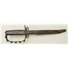 Image 1 : U.S. Trench Knife with D guard and wood grip  retaining its original scabbard marked “L.F.&  C 1917”