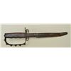 Image 2 : U.S. Trench Knife with D guard and wood grip  retaining its original scabbard marked “L.F.&  C 1917”