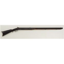 Antique half stocked plains type percussion  rifle by famous maker Sweitzer, .45 cal., 41”  octagon 