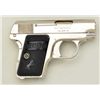 Image 3 : Colt Model 1908 25ACP caliber semi-auto  pistol, factory nickel plated, hard rubber  grips, serial #