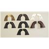 Image 1 : Lot of eight pairs of grips for Colt  revolvers including four pair of black  checkered hard rubber 