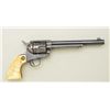 Image 1 : Colt SAA revolver, .44/40 cal., 7-1/2”  barrel, blue and case hardened finish, raised  carved medall