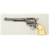 Image 3 : Colt SAA revolver, .44/40 cal., 7-1/2”  barrel, blue and case hardened finish, raised  carved medall