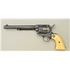 Image 4 : Colt SAA revolver, .44/40 cal., 7-1/2”  barrel, blue and case hardened finish, raised  carved medall