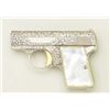 Image 4 : Factory engraved Browning Renaissance Pocket  Model semi-auto pistol, .25 cal., 2” barrel,  silver f