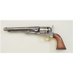 Colt Model 1860 Army percussion revolver, .44  cal., 8” barrel, blue and case hardened  finish, wood