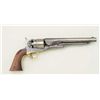 Image 3 : Colt Model 1860 Army percussion revolver, .44  cal., 8” barrel, blue and case hardened  finish, wood
