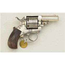 Bull Dog DA revolver inscribed on top strap  “BRITISH BULL DOG”, .44 cal., 2-1/2” barrel,  nickel fi
