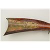 Image 8 : Pennsylvania/Kentucky full stock flintlock  rifle, dated 1823 on the top barrel flat and  inscribed 