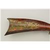 Image 9 : Pennsylvania/Kentucky full stock flintlock  rifle, dated 1823 on the top barrel flat and  inscribed 