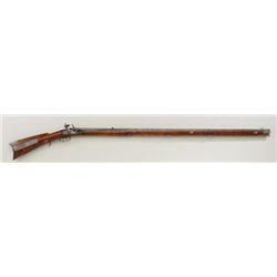 Scarce “Rocky Mountain Steel”-mounted  flintlock full stocked rifle, .50 cal.,  46-1/2” octagon barr