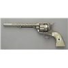 Image 5 : Colt SAA revolver, .45 cal., 7-1/2" barrel,  re-done nickel finish with later New York  style engrav