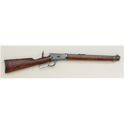 P.O. Ackley customized Winchester Model 1892  lever action short rifle, .357 Magnum cal.,  16” round