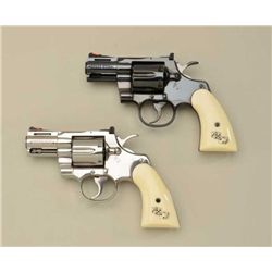 Lot of Colt Snake Eyes 357 magnum double  action revolvers, 2-1/2” barrels, serial #’s  001EYES & EY
