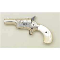 Colt No. 3, 41 caliber rim fire derringer  factory engraved, nickel plated, pearl grips,  serial #13