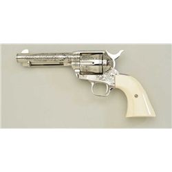 Colt Single Action Army revolver 45 Colt cal  5-1/2” barrel, factory master engraved by  Robert Burt