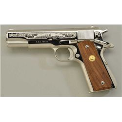Colt Series 70 Government Model 45 automatic  Battleship Edition, commemorative showing  U.S.S. Texa