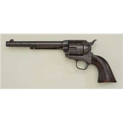 XIT Ranch Texas associated Colt single action  army revolver .45 cal, 7-1/2” barrel, brown  patina f