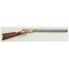Image 2 : Navy Arms copy of a Henry lever action rifle,  .44-40 cal., 22” octagon barrel, blue  finish, brass 
