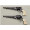Image 5 : The finest pair of Remington percussion  pistols known to collectors. This pair of  Model 1858 Remin