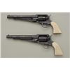 Image 6 : The finest pair of Remington percussion  pistols known to collectors. This pair of  Model 1858 Remin