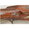 Image 19 : Ornately silver inlaid Over-Under swivel  breech Kentucky rifle signed “John McCammant”  and dated 1