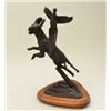 Image 1 : Original bronze signed Parton on base dated  1995 showing dog flushing a pheasant numbered  1 on bas