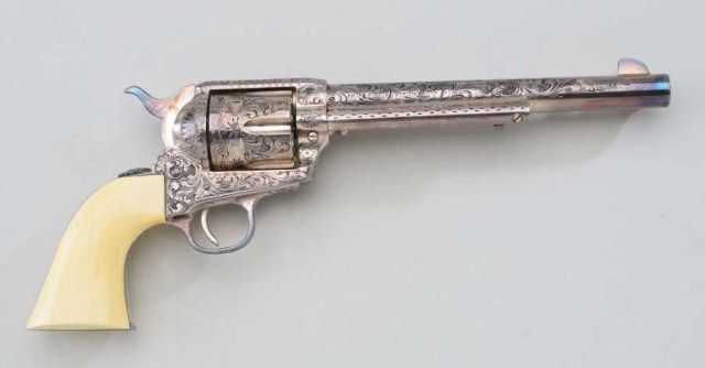 Texas Revolver Colt Deluxe Model Texas Ranger commemorative single action revolver ...
