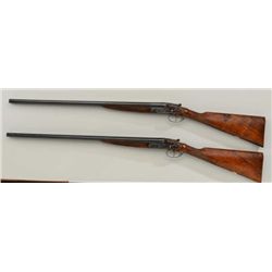 Pair of full side lock double barrel S x S  shotguns in 20 gauge, 3" magnum by William  Evans Ltd. 6