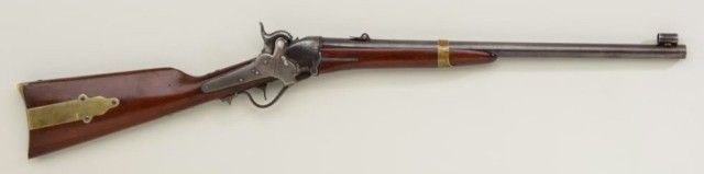 Scarce Sharps Model 1851 percussion carbine in 52 cal. with Maynard