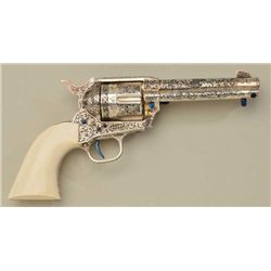 Colt Single Action Army revolver 45 caliber  4-3/4” barrel fully deluxe factory “D” grade  engraved 