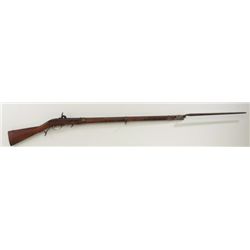 J.H. Hall percussion military rifle, 54 cal.,  32-3/4” barrel, brown finish, wood stock,  sling swiv