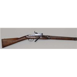 Hall breech-loading percussion carbine by S.  North, .52 cal., 21” round barrel, “JH”  inspector’s m