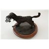 Image 1 : Original bronze of retriever fetching bird  signed Parton and dated 1993 on base numbered  4 of 12. 