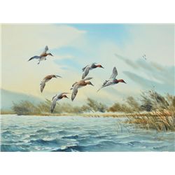 Watercolor on paper signed lower right  Killen. Approx. 22”x30” Bruce Killen is a  contemporary arti