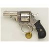 Image 2 : Engraved Belgian DA revolver marked “BRITISH  BULL-DOG” on top strap, .38 cal., 2-1/2”  barrel, nick
