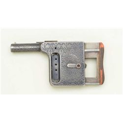 French Gaulois #3, 32 extra short rim fire  palm squeezer by “Armes et Cycles of St.  Etienne” fully