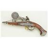 Image 4 : Flintlock Eprouvette or powder tester circa  18th century with pistol style grip and butt  cap.  Als