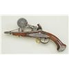 Image 5 : Flintlock Eprouvette or powder tester circa  18th century with pistol style grip and butt  cap.  Als