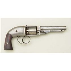 Pettingill 34 cal belt revolver with iron  frame #418, One of 650 made late 1850. See  Flayderman 7A
