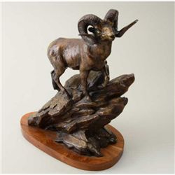 Original bronze entitled “The Chadwick Ram,  worlds record Stone’s Sheep” signed Clark  Bronson numb