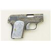Image 2 : Colt Model 1908 25ACP cal, pocket auto fully  and finely scroll engraved with flush gold  inlays sur