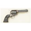 Image 1 : Colt SAA revolver, .44-40 cal., 4-3/4”  barrel, blue and case hardened finish,  checkered black hard
