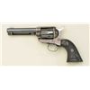 Image 3 : Colt SAA revolver, .44-40 cal., 4-3/4”  barrel, blue and case hardened finish,  checkered black hard