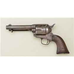 Colt SAA revolver, .45 cal., 5-1/2” barrel,  blue finish, wood grips, #30139. This gun is  in overal