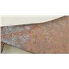 Image 8 : Old hand-forged iron axe head with hallmark  stamps on both sides of blade, one a diamond  shape, th