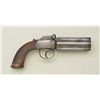 Image 2 : English Dragoon size pepperbox marked on top  of hammer “J.W.Edge Manchester” circa about  1850.  Th